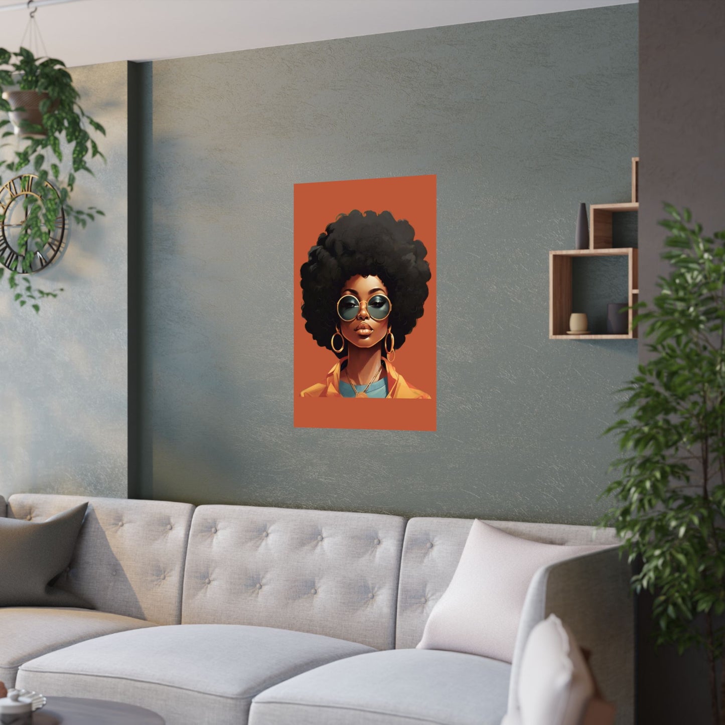 I Am The Vibe African American Afro Collection Satin Poster 24x36