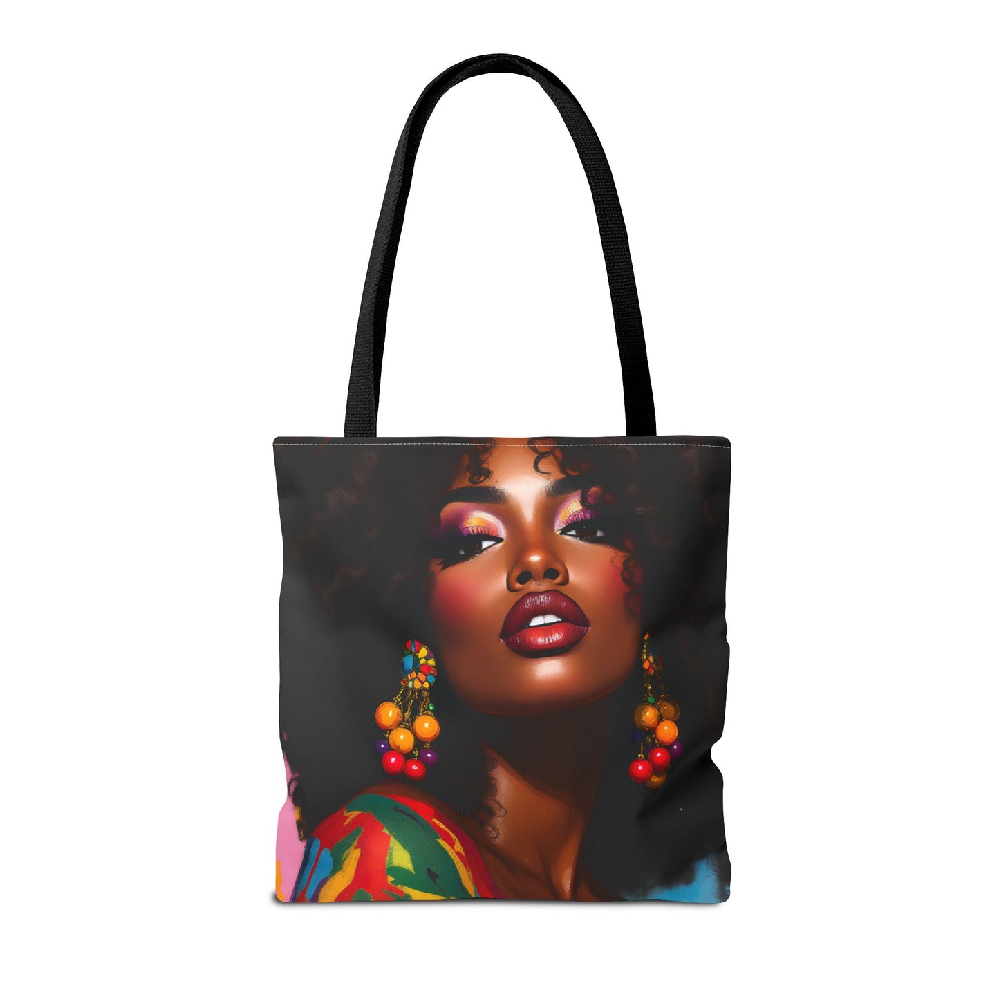 She Is the Art Portrait Afrocentric Tote Bag - Stylish & Chic for Everyday Use