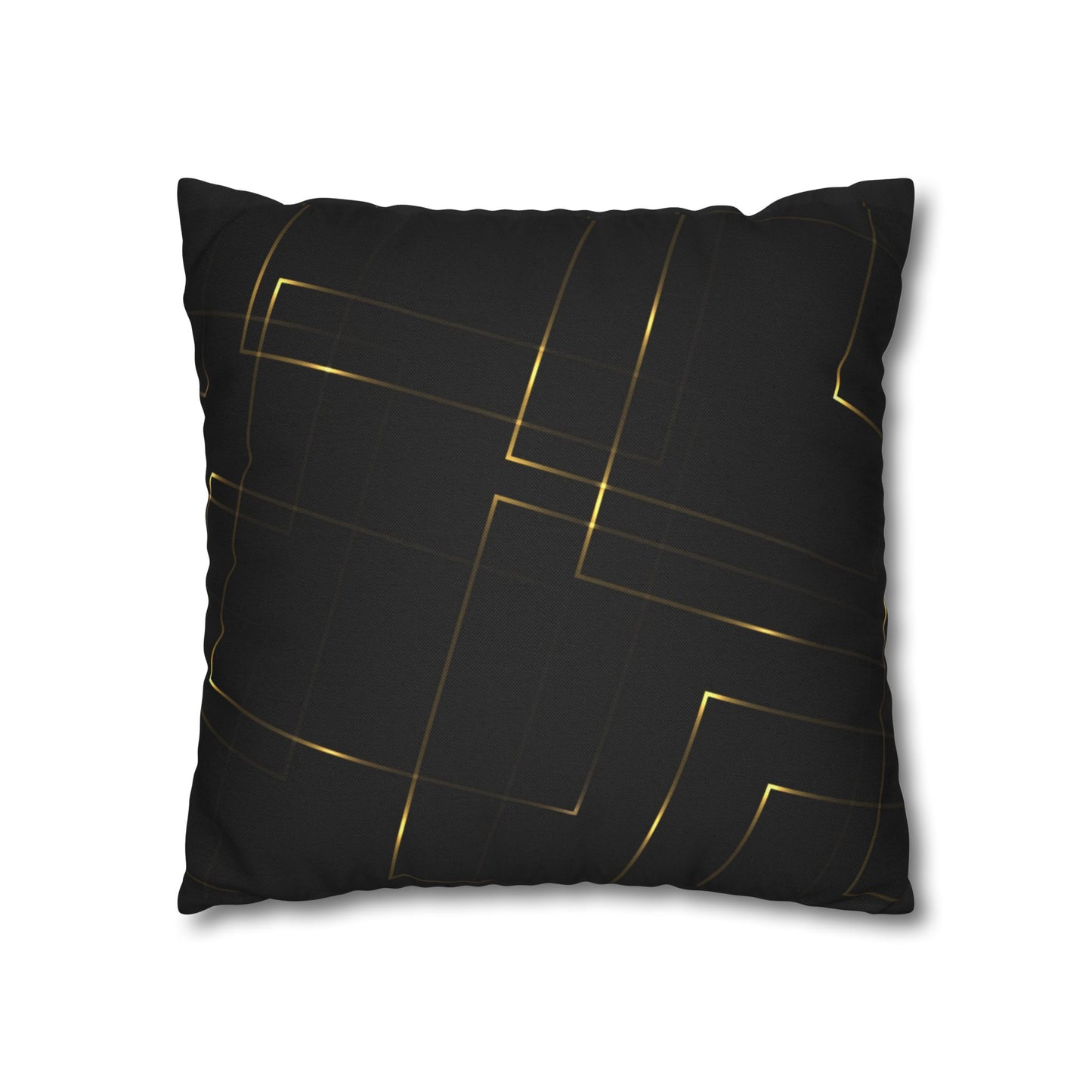 Leo the Lion Zodiac Black and Gold Luxury Pillow Decor