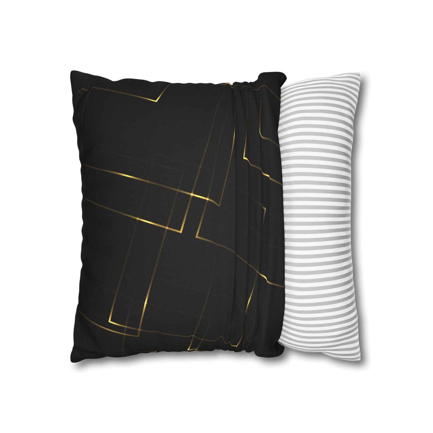 Gemini Luxury Black and Gold Zodiac Pillow Home Décor