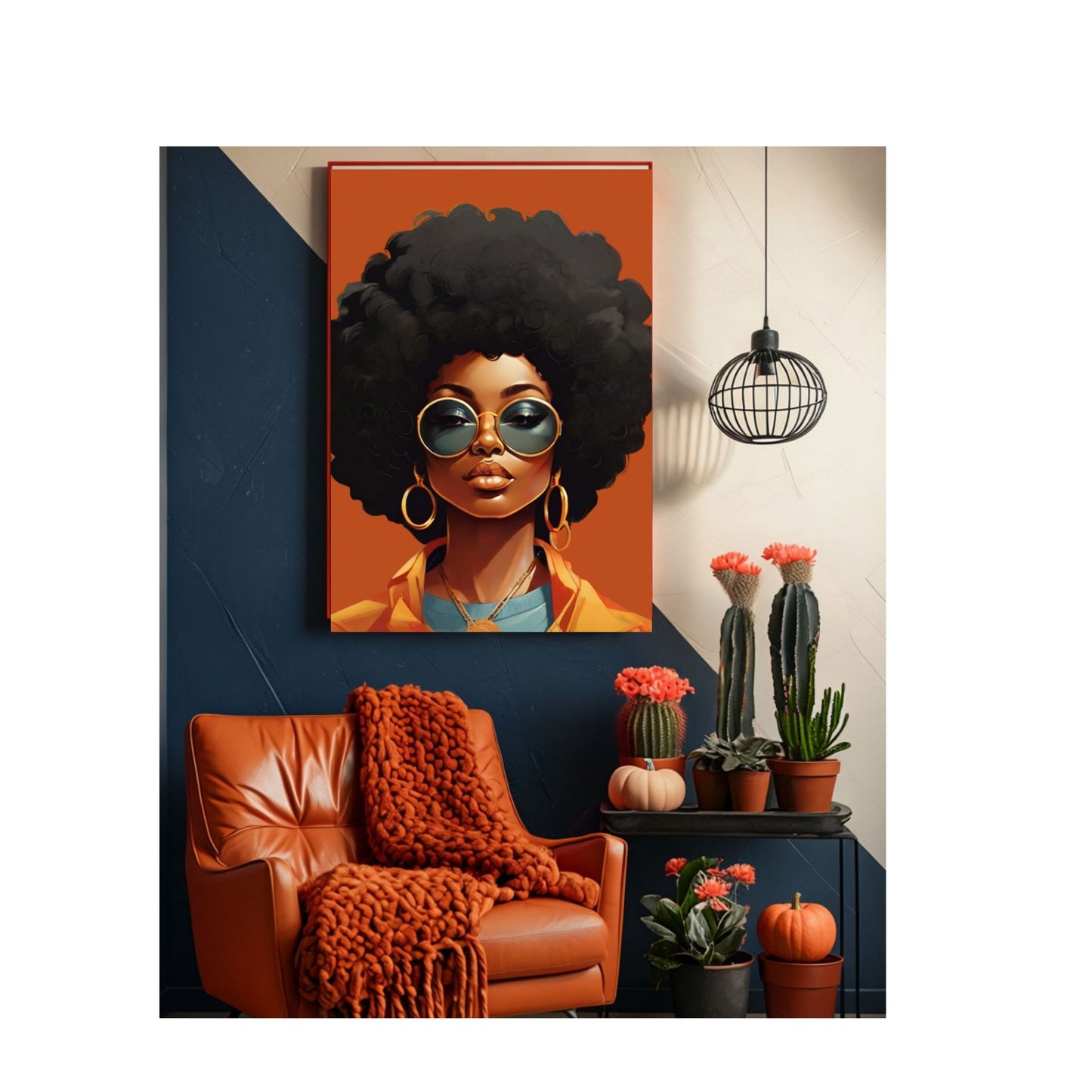 I Am The Vibe African American Afro Collection Satin Poster 24x36