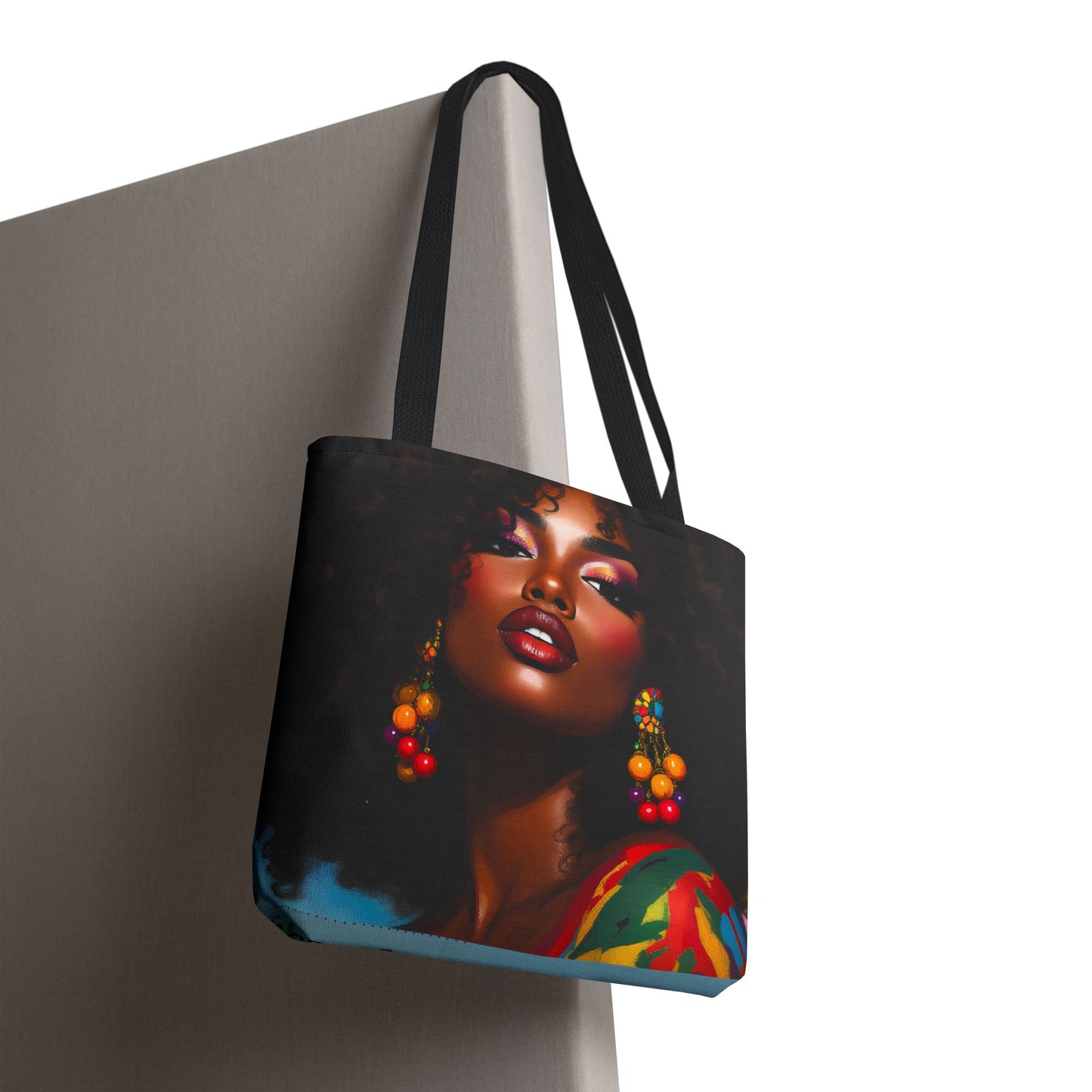 She Is the Art Portrait Afrocentric Tote Bag - Stylish & Chic for Everyday Use