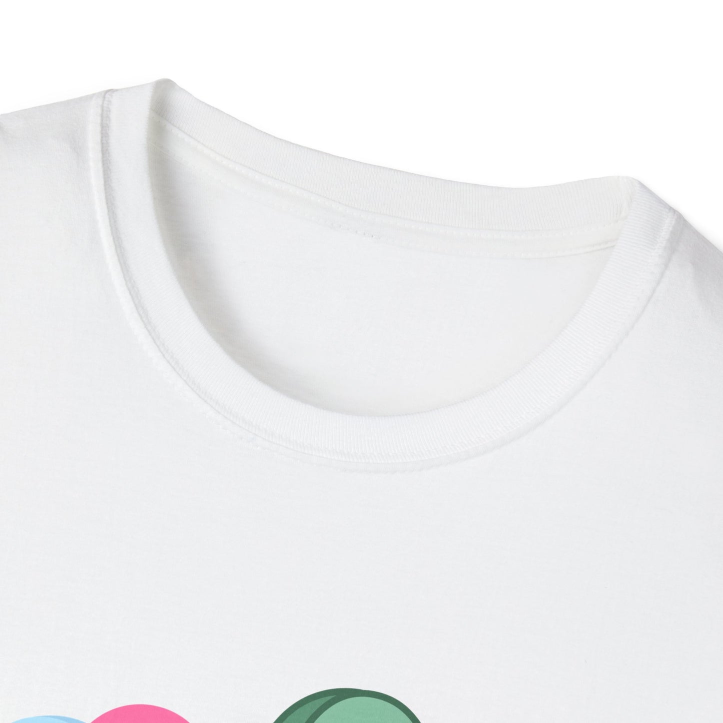 Valentine's Day Multi Colored Conversational Hearts T-Shirt
