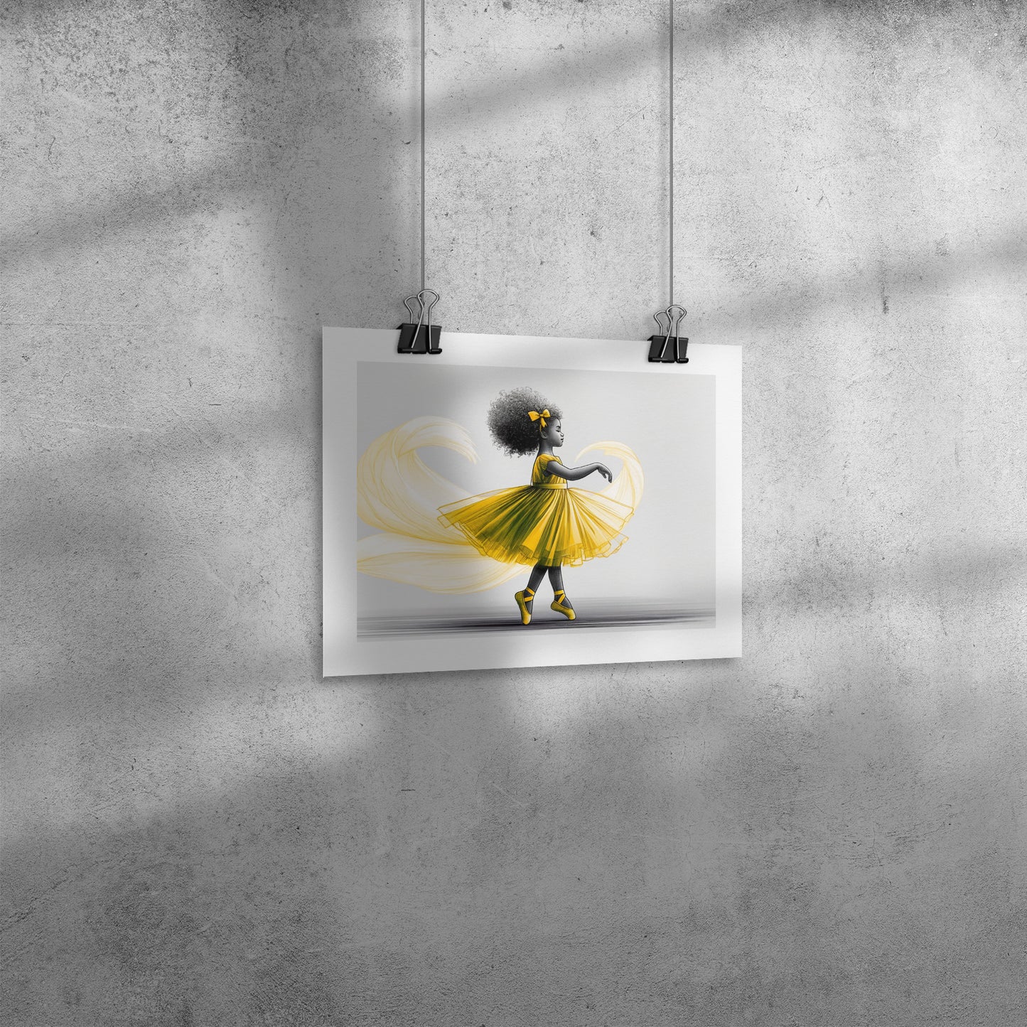 A Twirl of Sunshine - A Joyful Ballet Dancer