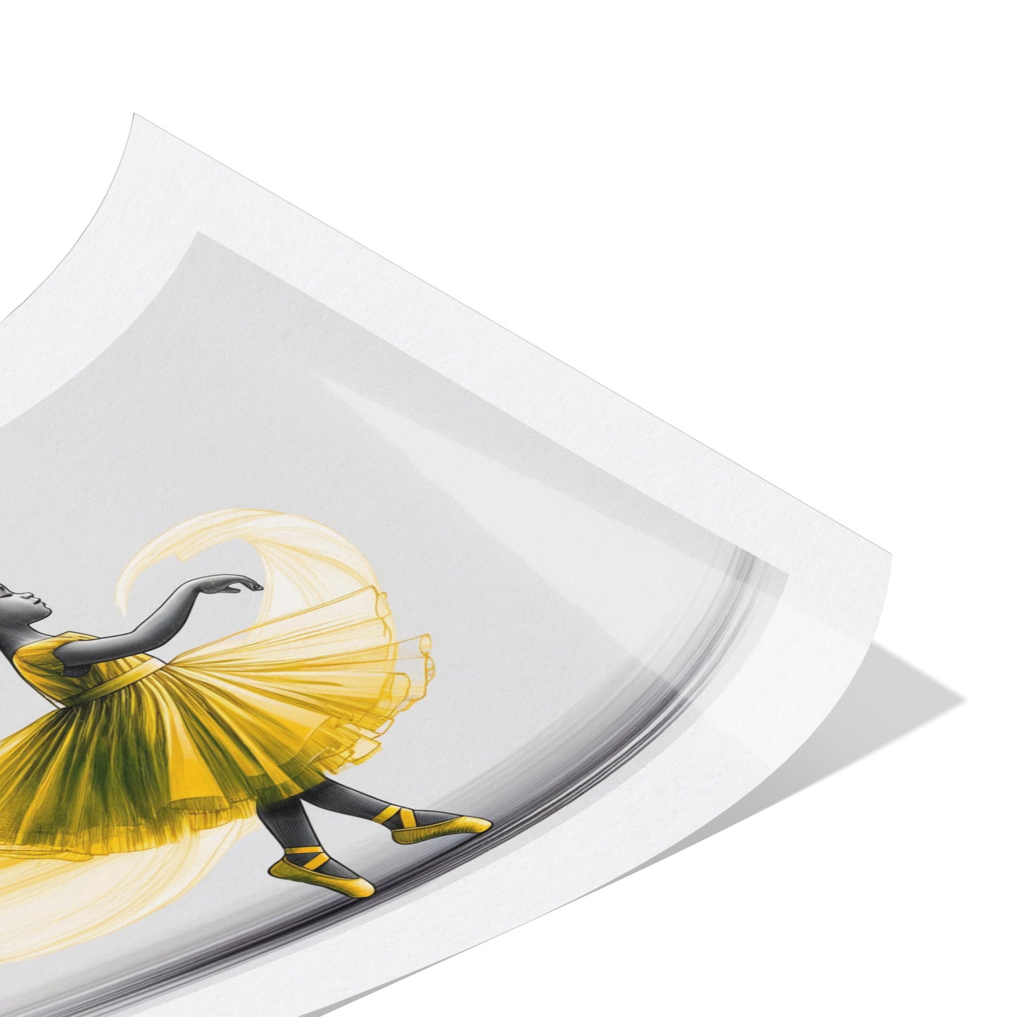 A Twirl of Sunshine - A Joyful Ballet Dancer