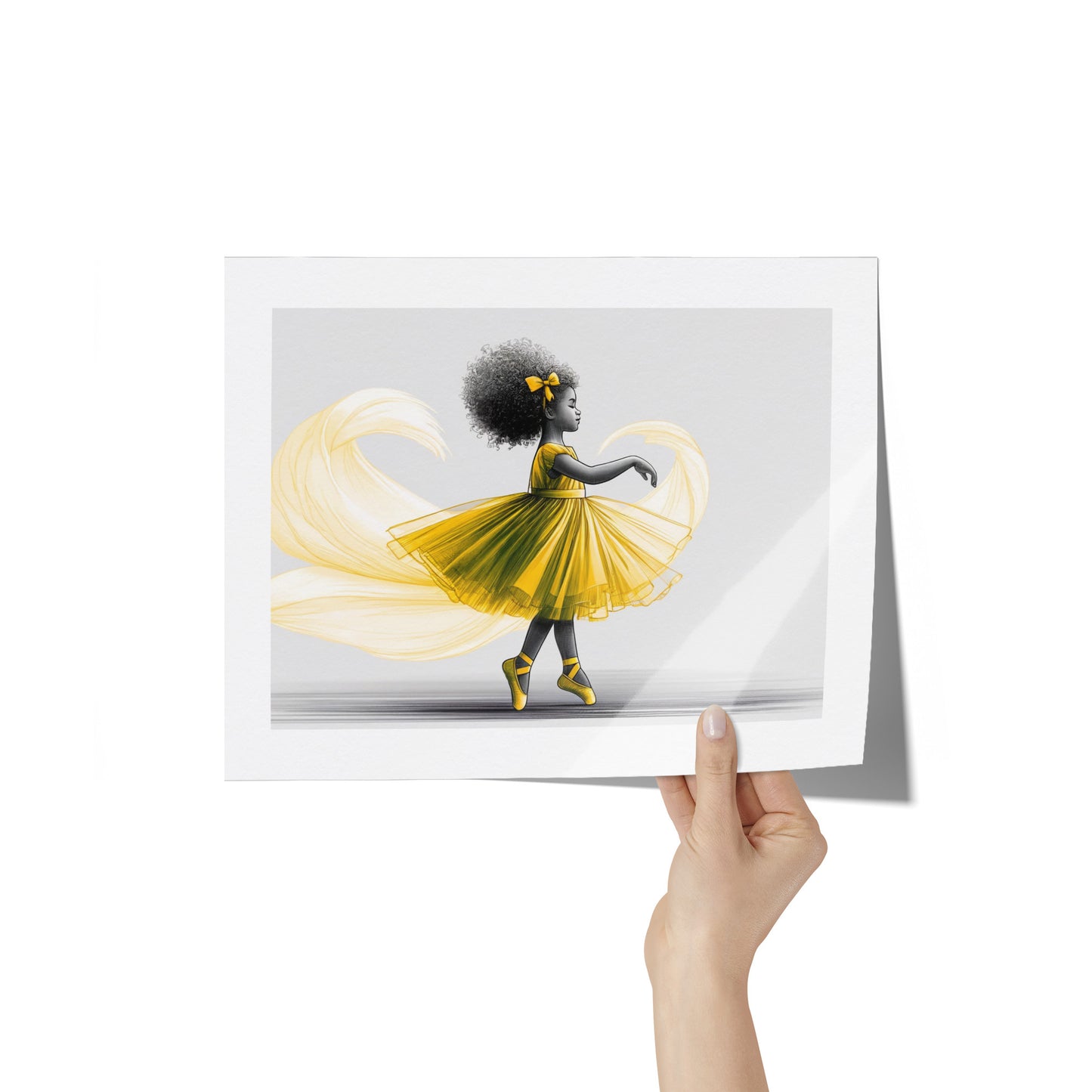 A Twirl of Sunshine - A Joyful Ballet Dancer