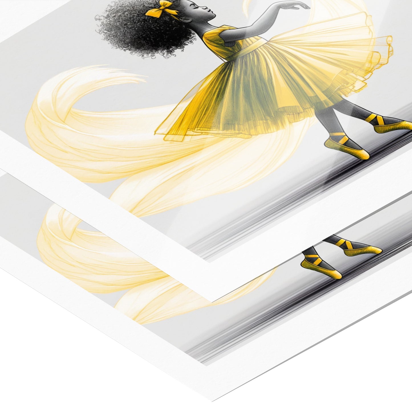 A Twirl of Sunshine - A Joyful Ballet Dancer