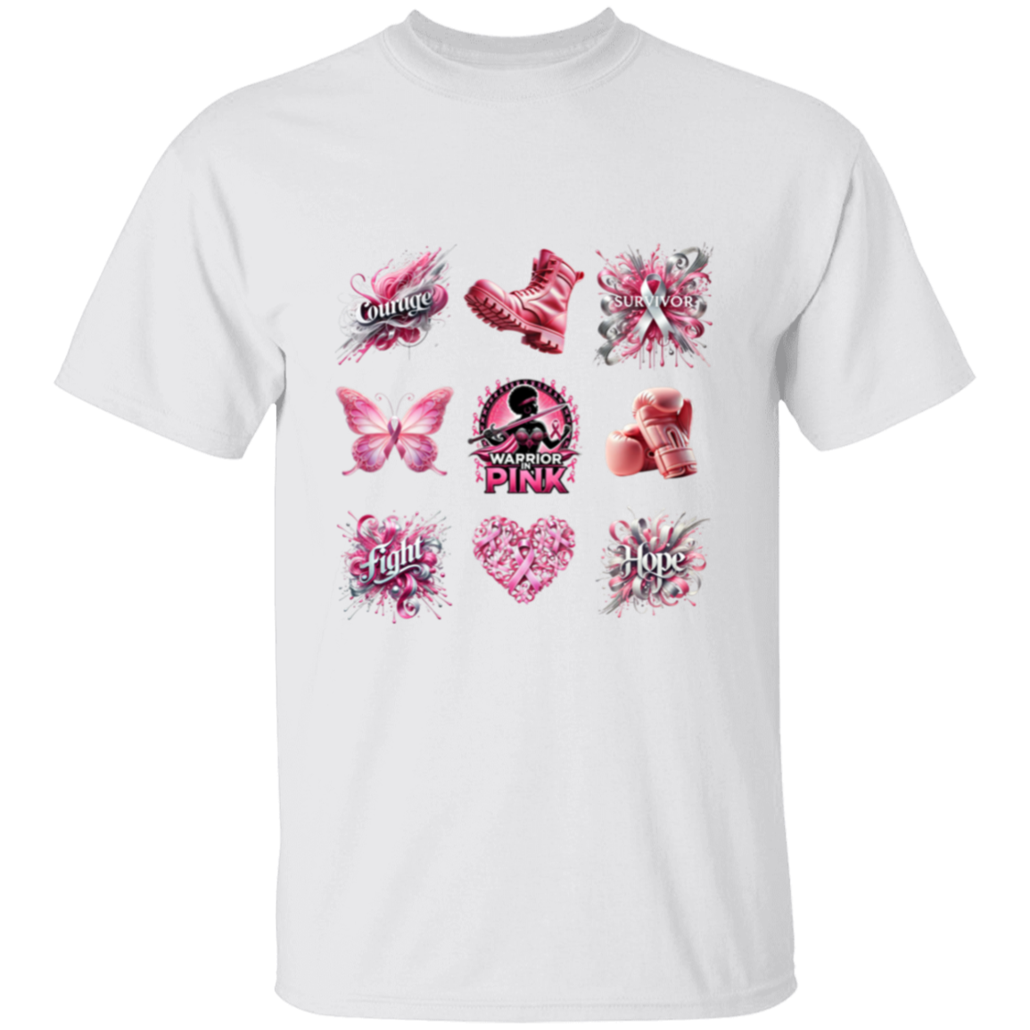 1 - Breast Cancer Warrior In Pink T-Shirt