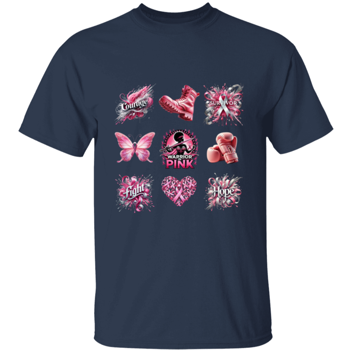 1 - Breast Cancer Warrior In Pink T-Shirt