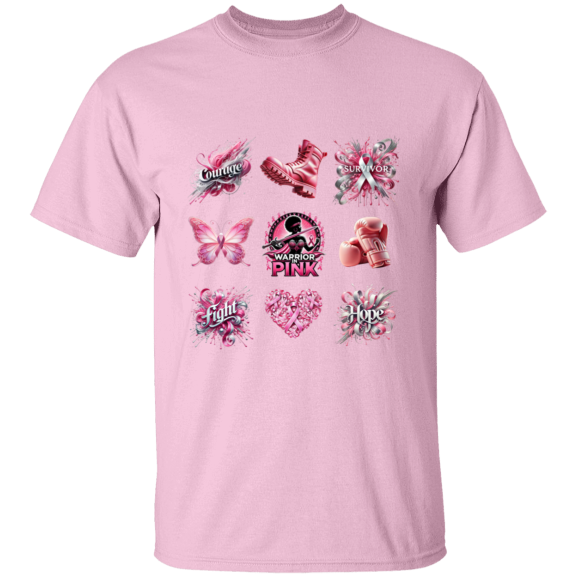 1 - Breast Cancer Warrior In Pink T-Shirt