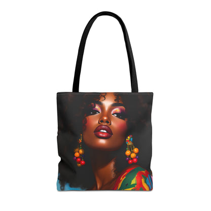 She Is the Art Portrait Afrocentric Tote Bag - Stylish & Chic for Everyday Use