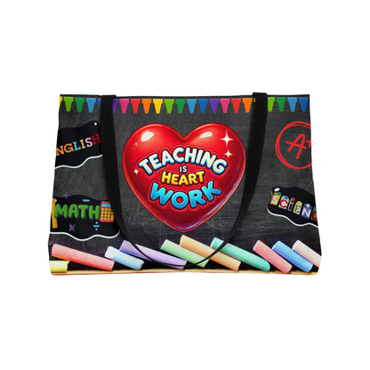 Teaching is Heart Work Weekender Tote Bag - Perfect for Educators & Teacher Gifts
