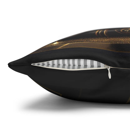 Cancer Zodiac Black and Gold Pillow Statement Piece Decor for Home
