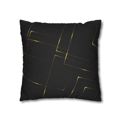 Gemini Luxury Black and Gold Zodiac Pillow Home Décor