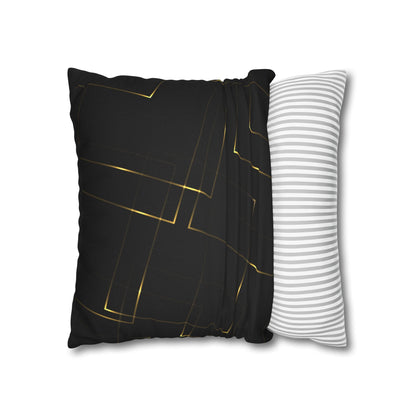 Gemini Luxury Black and Gold Zodiac Pillow Home Décor