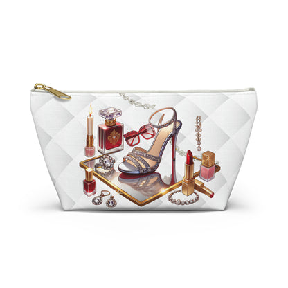 Glam Girl Accessory Pouch - Chic Makeup Bag for Fashion Lovers