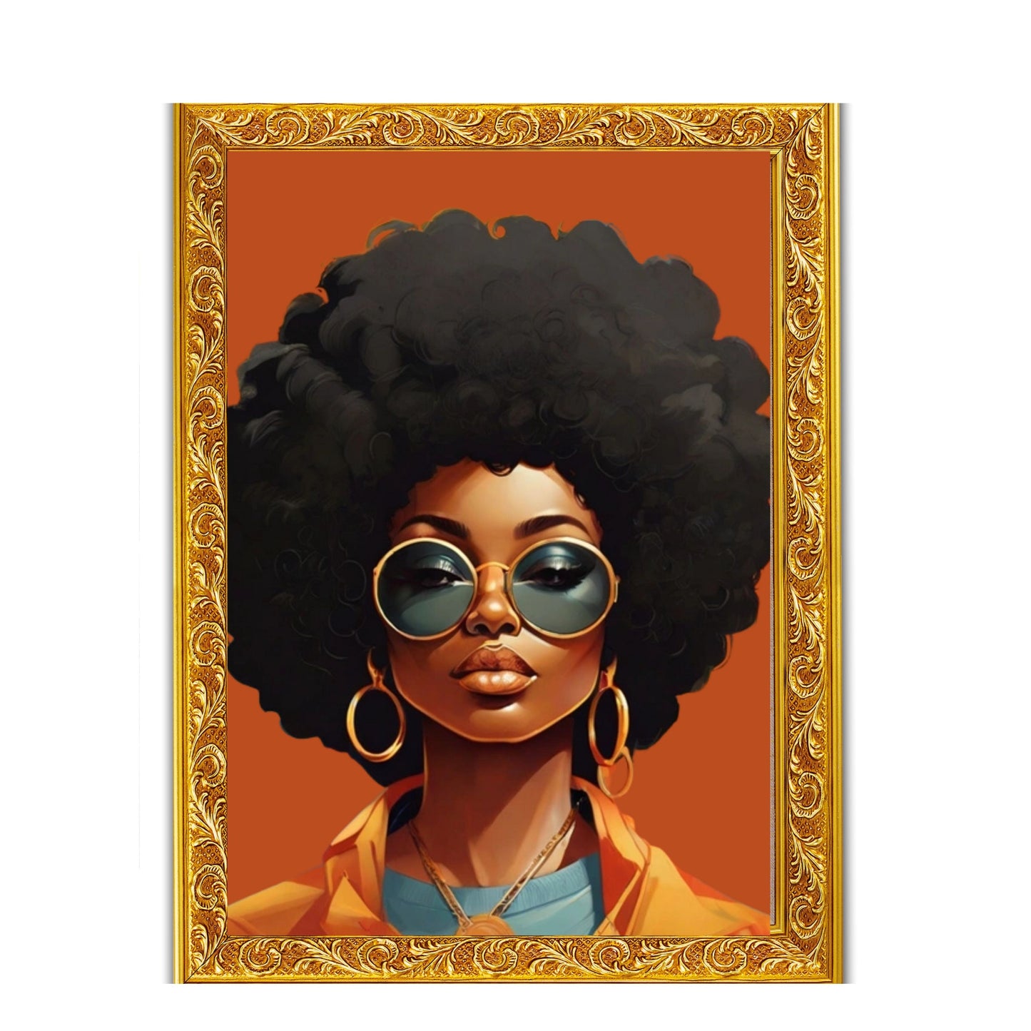I Am The Vibe African American Afro Collection Satin Poster 24x36