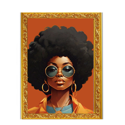 I Am The Vibe African American Afro Collection Satin Poster 24x36
