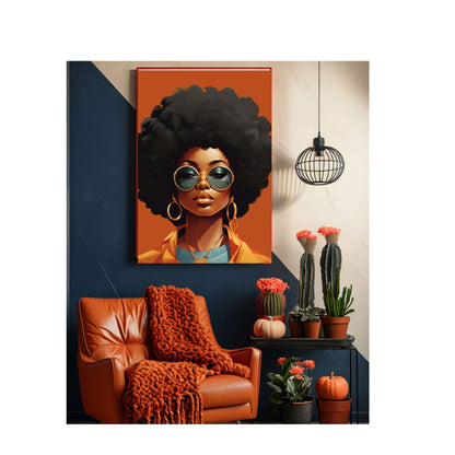 I Am The Vibe African American Afro Collection Satin Poster 24x36